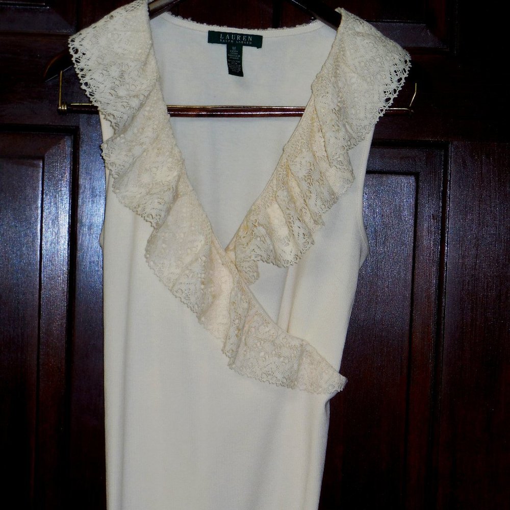 Ralph Lauren Sleeveless Wrapped Top